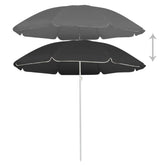 Garden Parasol with Steel Pole Anthracite 70.9 in Durable Outdoor Umbrella